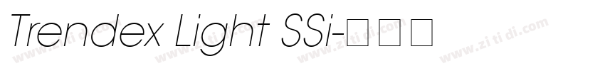 Trendex Light SSi字体转换
